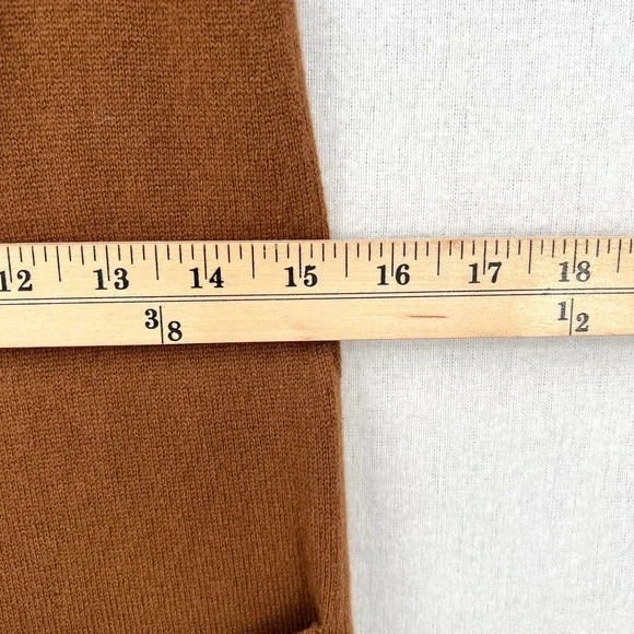 EVERLANE The Cashmere Jumpsuit Womens Small Brown Sleeveless Wide Strap Knit - Picture 14 of 16